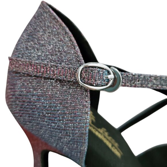 G’Franco NWT Vegas Dancing Shoes Irridescent Polychromatic 3.5” heel Size 7 - Picture 9 of 16